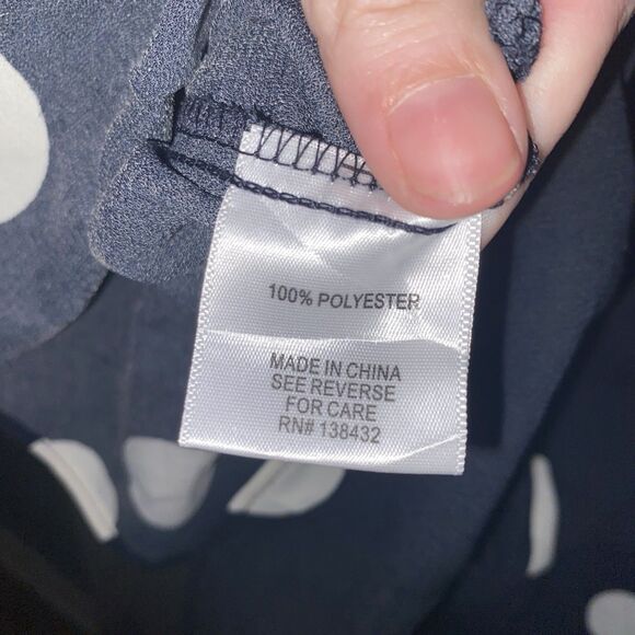 ModCloth Womens Skirt Size 4 Faux Wrap Polka Dot Print Ruffle 26 Black And White - Picture 7 of 9